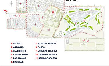 Venta Lote de 2.205m2 - Estancia Villa Maria - Barrio Golf