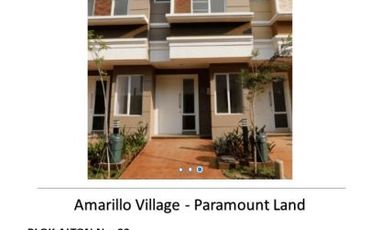 Cluster Amarillo Village Hunian Bagus Ready Stock @Paramount Land Tangerang