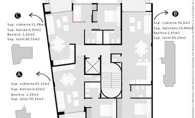 Departamento de 2 ambientes a estrenar en venta en Vicente Lopez