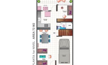Se vende casa en La Ceja m, sector Gualanday, 2 niveles y manzarda