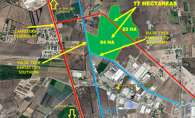 HECTAREAS INDUSTRIALES EN VENTA SOBRE LA AUTOPISTA 57