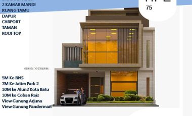 Rumah Villa Dijual Di Batu Malang Tipe 75 3 Menit Ke BNS
