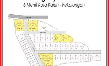 Tanah Dekat Alun-Alun Kajen Pekalongan, SHM Per Unit, Harga 700 Rb-an