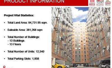 RFO 27.42sqm 1 BEDROOM INR @DECA MANILA-ONLY 5K TO RSRV A UT