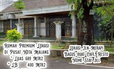Rumah Pusat Kota di Jalan Merapi Siap Huni Kota Malang