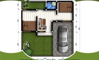Rumah 15 Menit ke Alun2 Kota Bisa KPR 2KT Tipe 25/72