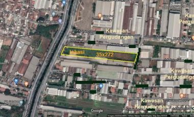 Tanah Kedung Cowek Besar 35x272 Pergudangan MURAH NJOP saja