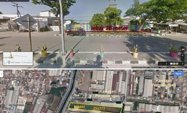 Tanah Kedung Cowek Besar 35x272 Pergudangan MURAH NJOP saja