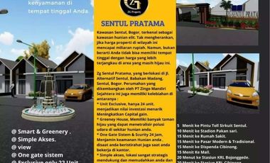 HUNIAN WILAYAH SENTUL LOKASI ASRI JAUH DARI BANJIER