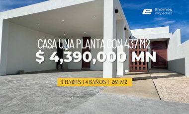 CASA EN VENTA MÉRIDA DZITYÁ, UNA PLANTA, 3 HABITS Y ALBERCA, ENTREGA INMEDIATA.