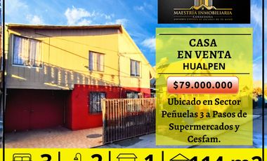 Se Vende Casa en Peñuelas - Hualpén