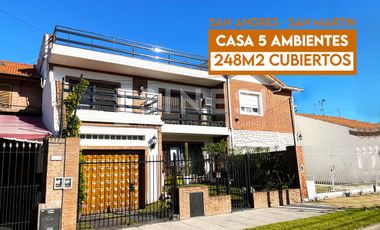 Amplia casa 5 ambientes - San Andres - Zona Agustiniano
