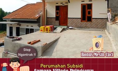 rumah subsidi di Pringsewu deket pasarnya, bonus mesin cuci