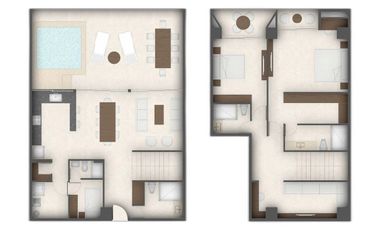 Departamento (Santiago) en Venta en Zaguán en Santa Gertrudis Copó