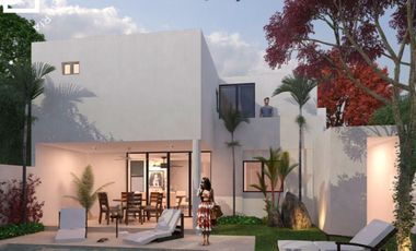 Casas en venta en Mérida con alberca privada dentro de fraccionamiento con amenidades