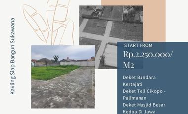 Tanah Kavling Sukawana Villa's Dkat Tol Kertajati Majalengka 2.25 jt/m2