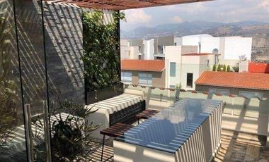 Casa en condominio con jardín y roof garden