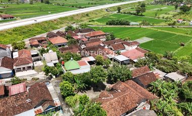 Tanah Pekarangan 299m2 Posisi Hook Dekat Tol Prambanan