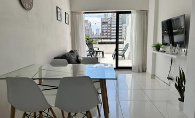 Departamento de un dormitorio reciclado con terraza exclusiva