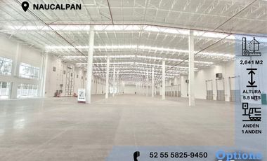Industrial warehouse rental opportunity in Naucalpan