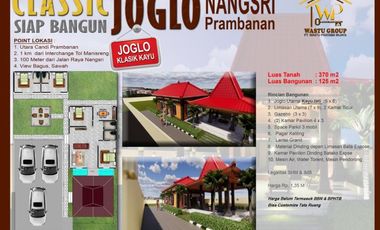 Joglo Modern Siap Bangun di Utara Prambanan