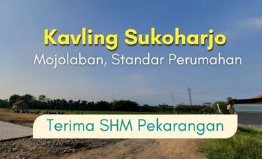 Tanah Mojolaban, Dekat Alun-alun Sukoharjo: Angsur 12x non-bunga