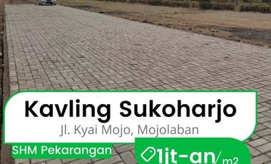 Tanah Mojolaban, Dekat Alun-alun Sukoharjo: Angsur 12x non-bunga