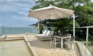 Venta de cabaña en conjunto frente de la playa, Don Jaca, Santa Marta