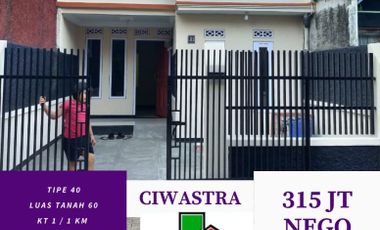 Rumah CIWASTRA dekat Derwati Lokasi ramai fasilitas lengkap dekat kereta cepat Bandung Jakarta