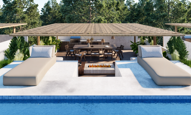 3 Storey Villa with rooftop pool and ocean view full furnish & equipped, 2 pool, 2 living area, 2 kitchen