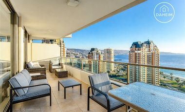 Gran Departamento en arriendo de 4 dorm. en Viña del Mar