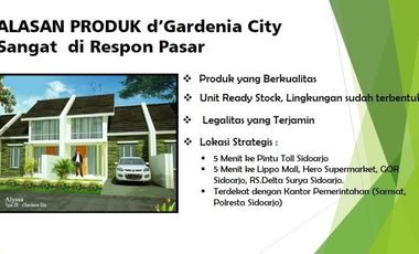 Mewah, D Gardenia City, Pusat Kota , Ready Stock, Sidoarjo | Br244 A