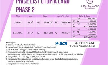 Dijual Tanah Kavling View Pegunungan di Tanjungsari Bogor utopia land