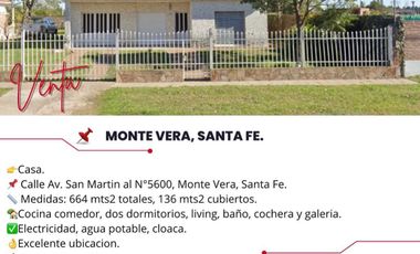 Casa en venta de 2 dormitorios c/ cochera en Monte Vera