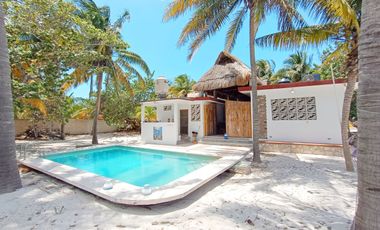 Casa amueblada en renta en la playa de Chuburna Puerto en Yucatán