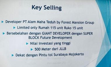 Ciamik Mewah, 2 Lantai, Ruko Forest Mansion, Surabaya | Br124 G