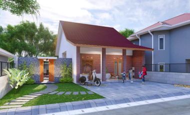 Dijual Rumah Etnik Modern berkonsep VILLA di Prambanan