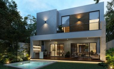 Casa en venta en privada residencial de 4 habitaciones al norte de Mérida