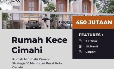 Rumah dijual murah 2LT harga 1LT konsep ala villa di Cipageran Cimahi Bandung