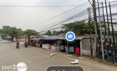 Disewakan Kavling Kosong Jalan Puspitek Setu Tangerang Selatan Lokasi Pinggir Jalan Raya Strategis
