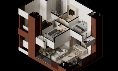 Departamento moderno en venta al norte de la ciudad, Ags
