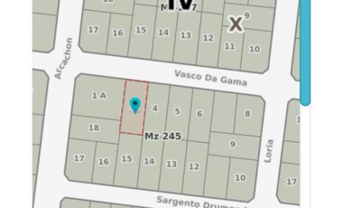TERRENO EN VENTA - VALERIA DEL MAR VASCO DA GAMA