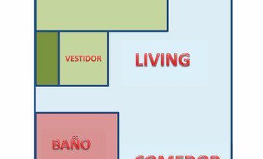 Departamento de 1 dormitorio próximo a Ciudad Universitaria