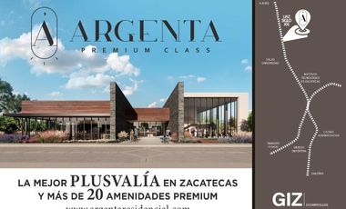 TERRENOS EN VENTA ARGENTA RESIDENCIAL ZACATECAS A UN LADO DEL CAMPUS UAZ