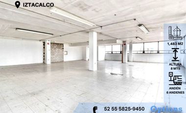 Industrial warehouse available in Iztacalco for rent