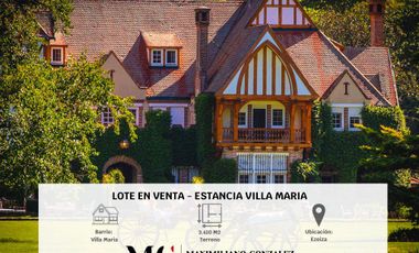 Lote en venta - Estancia Villa Maria - Ezeiza