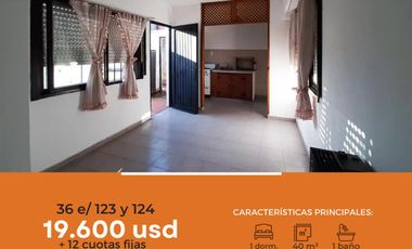PH en venta - 1 Dormitorio 1 Baño - 40 mts2 - La Plata [FINANCIADO]