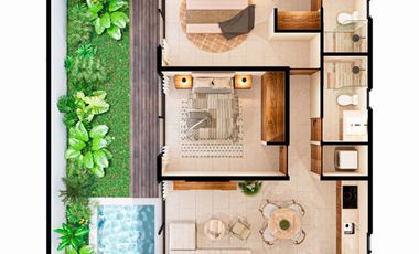 Departamento en venta listo para entrega, Zennova Dzitya