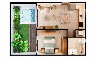 Departamento en venta listo para entrega, Zennova Dzitya