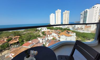 Arriendo En Playa Salguero, Amoblado 69m2, Vista Al Mar, $3 Millones